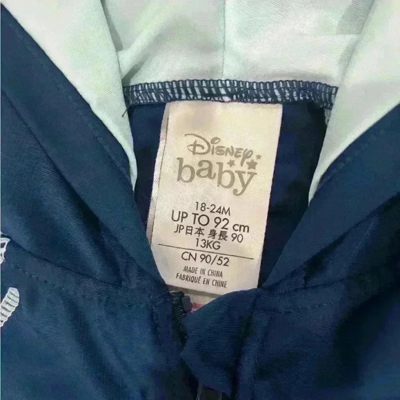 DISNEY BABY MICKEY MOUSE RASH GUARD SWIM SUIT WITH MICKEY EAR HOOD 18-24 months - Picture 2 of 3